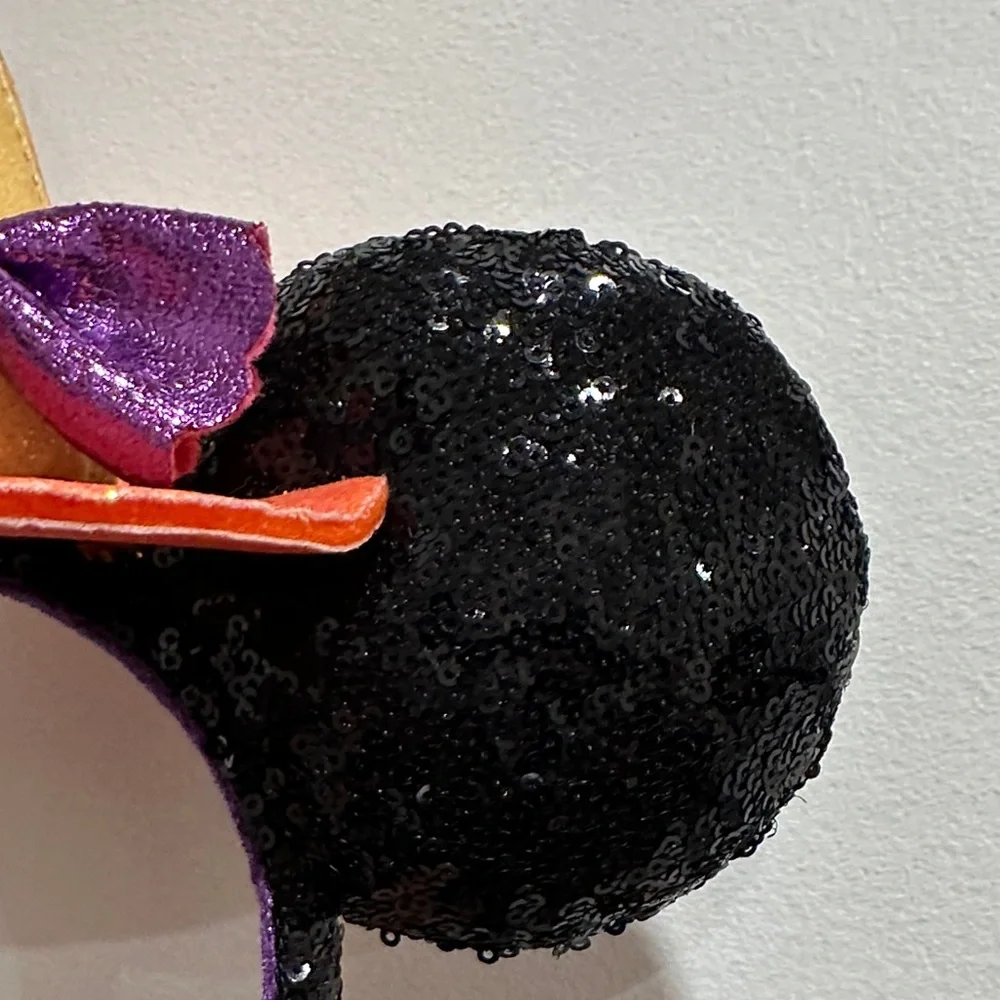 Disney Hallowed Minnie Witch Hat Headband with Ears - Black and Orange - Picture 5 of 5